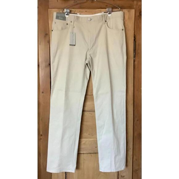 NWT Daniel Cremieux Signature Collection 38x22 Tan Chino Men's Performance Pant - Picture 1 of 9